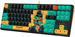Клавиатура A4Tech AT87 Renegade черный/зеленый USB for gamer LED (AT87) кабель 1.8м AT87