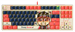 Клавиатура A4Tech AT87 Proxy Boom бежевый/красный USB for gamer LED (AT87) кабель 1.8м AT87-1