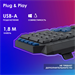 Клавиатура Оклик 750G FROST WAR черный/черный USB Multimedia for gamer (337452) кабель 1.8м 337452