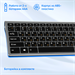 Клавиатура Оклик 890S серый USB беспроводная slim (1196549) 1196549