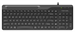 Клавиатура A4Tech FK25 черный/серый USB slim (FK25 BLACK) кабель 1.5м FK25 BLACK