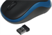 Мышь Logitech M185 черный/синий оптическая 1000dpi беспров. USB для ноутбука 2but (910-002632) 910-002632
