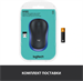 Мышь Logitech M185 черный/синий оптическая 1000dpi беспров. USB для ноутбука 2but (910-002632) 910-002632