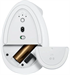 Мышь Logitech Lift белый оптическая 4000dpi silent беспров. BT/Radio USB для ноутбука 5but (910-0064 910-006486