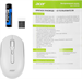 Мышь Acer OMR308 белый оптическая 1600dpi беспров. BT/Radio USB 4but (ZL.MCECC.023) ZL.MCECC.023