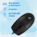Мышь Оклик 147M V2 USB черный оптическая 2000dpi USB для ноутбука 4but (1580834) 1580834