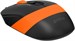 Мышь A4Tech Fstyler FM10S черный/оранжевый оптическая 1600dpi silent USB 3but (FM10S USB ORANGE) FM10S USB ORANGE