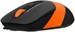 Мышь A4Tech Fstyler FM10S черный/оранжевый оптическая 1600dpi silent USB 3but (FM10S USB ORANGE) FM10S USB ORANGE