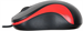 Мышь Оклик 115S черный/красный оптическая 1200dpi USB для ноутбука 3but (711637) 711637