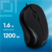 Мышь Оклик 115S черный оптическая 1200dpi USB для ноутбука 3but (711636) 711636