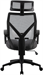 Кресло Cactus CS-MC414-GY черный/серый сетка/ткань с подголов. крестов. пластик пластик черный CS-MC414-GY