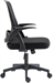 Кресло Cactus CS-MC212-BK черный низк.спин. крестов. пластик пластик черный CS-MC212-BK