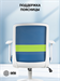 Кресло Cactus CS-WMC333-BL темно-синий сиденье темно-синий сетка/ткань низк.спин. крестов. пластик п CS-WMC333-BL