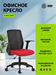 Кресло Cactus CS-MC222-BKRD черный сиденье темно-красный сетка/ткань низк.спин. крестов. пластик пла CS-MC222-BKRD