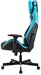 Кресло игровое Knight Thunder 5X черный/голубой экокожа крестов. металл KNIGHT THUNDER 5X BL