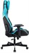 Кресло игровое Knight Thunder 5X черный/голубой экокожа крестов. металл KNIGHT THUNDER 5X BL