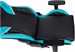 Кресло игровое Knight Thunder 5X черный/голубой экокожа крестов. металл KNIGHT THUNDER 5X BL
