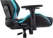 Кресло игровое Knight Thunder 5X черный/голубой экокожа крестов. металл KNIGHT THUNDER 5X BL