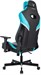 Кресло игровое Knight Thunder 5X черный/голубой экокожа крестов. металл KNIGHT THUNDER 5X BL
