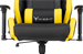 Кресло игровое Knight Thunder 5X черный/желтый экокожа крестов. металл KNIGHT THUNDER 5X Y