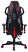 Кресло игровое Cactus CS-CHR-090BLR черный/красный экокожа/сетка крестов. нейлон CS-CHR-090BLR