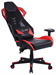 Кресло игровое Cactus CS-CHR-090BLR черный/красный экокожа/сетка крестов. нейлон CS-CHR-090BLR