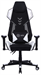 Кресло игровое Cactus CS-CHR-090BLW черный/белый экокожа/сетка крестов. нейлон CS-CHR-090BLW