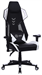 Кресло игровое Cactus CS-CHR-090BLW черный/белый экокожа/сетка крестов. нейлон CS-CHR-090BLW