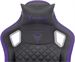Кресло игровое Knight Outrider черный/фиолетовый ромбик экокожа с подголов. крестов. металл KNIGHT OUTRIDER BV
