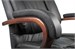 Кресло руководителя Бюрократ T-9925WALNUT черный кожа/иск.кожза крестов. металл/дерево T-9925WALNUT/BLACK