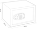 Сейф мебельный Cactus CS-SF-E40 взломостойкий 300x438x400мм электронный CS-SF-E40