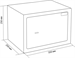 Сейф мебельный Cactus CS-SF-K25 взломостойкий 250x350x250мм ключевой CS-SF-K25