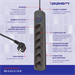 Сетевой фильтр Ippon BK-6-EU-5-16-B 5м (6 розеток) черный (коробка) BK-6-EU-5-16-B