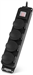Сетевой фильтр Buro 400MDP-5-B 5м (4 розетки) черный (коробка) 400MDP-5-B