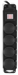 Сетевой фильтр Buro 400MDP-5-B 5м (4 розетки) черный (коробка) 400MDP-5-B