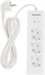 Сетевой фильтр Philips CHP2135WA/51 2м (3 розетки) белый (коробка) CHP2135WA/51