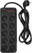 Сетевой фильтр Powercom SP-10 USB2A1СB 1.8м 1.8м (10 розеток) черный (коробка) SP-10 USB2A1СB 1,8М