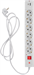 Сетевой фильтр Buro BU-SP5_USB_2A-W 5м (6 розеток) белый (коробка) BU-SP5_USB_2A-W