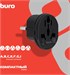Адаптер-переходник Buro BU-PA01-B (1 розетка) черный (пакет ПЭ) BU-PA01-B