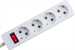 Сетевой фильтр PROconnect STANDARD 3м (4 розетки) белый (пакет ПЭ) 11-7229