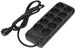 Сетевой фильтр Powercom SP-10 USB2A1СB 3,0м 3.0м (10 розеток) черный (коробка) SP-10 USB2A1СB 3,0М