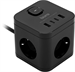 Сетевой удлинитель Buro BU-PC3.1UС-B 1.5м (3 розетки) черный (коробка) BU-PC3.1UС-B