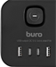 Сетевой удлинитель Buro BU-PC3.1UС-B 1.5м (3 розетки) черный (коробка) BU-PC3.1UС-B