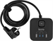 Сетевой удлинитель Buro BU-PC3.1UС-Plus-B 1.5м (3 розетки) черный (коробка) BU-PC3.1UС-PLUS-B