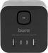 Сетевой разветвитель Buro BU-PW3UC-B (3 розетки) черный (коробка) BU-PW3UC-B