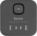 Сетевой разветвитель Buro BU-PW3UC-B (3 розетки) черный (коробка) BU-PW3UC-B