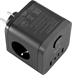 Сетевой разветвитель Buro BU-PW3UC-Plus-B (3 розетки) черный (коробка) BU-PW3UC-PLUS-B