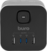 Сетевой разветвитель Buro BU-PW3UC-Plus-B (3 розетки) черный (коробка) BU-PW3UC-PLUS-B