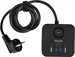 Сетевой удлинитель Buro BU-PTE4.1UC-Plus-B 1.5м (4 розетки) черный (коробка) BU-PTE4.1UC-PLUS-B