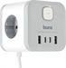 Сетевой удлинитель Buro BU-PC3.1UС-W 1.5м (3 розетки) белый (коробка) BU-PC3.1UС-W